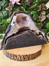 Natural Agate with Amethyst