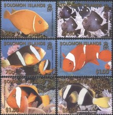 Solomons 2001 Clownfish/Anemonefish/Reef Fish/Marine/Sealife 6v set (b6481)