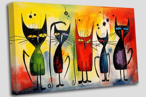 Group cute cats - cats, miro