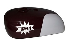 BSA Petrol Fuel Tank White &