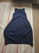 Rundholz Navy Balloon Wool Dress, Pinafore Size Small Never Worn
