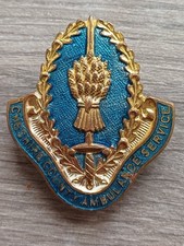 Rare Vintage Cheshire County Ambulance Service Cap Badge
