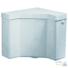 Corner Toilet Tank White