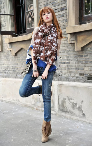 Beautiful lady women - beautiful, scarf