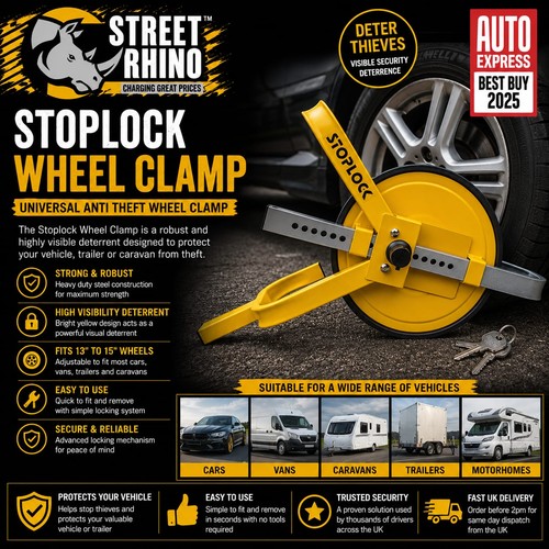 Stoplock wheel clamp anti - clamp,