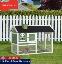 Rabbit Hutch Wood Bunny Cage