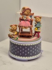 Vintage Retro Enesco "Cozy Afternoon" Action Musical Music Box Time to Remember