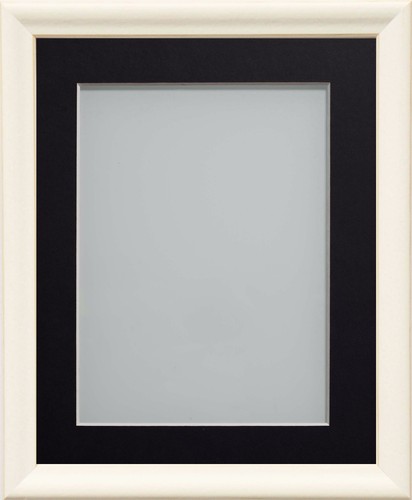 White wooden picture frame - white,