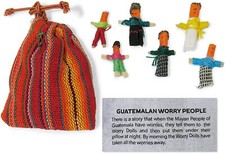 Worry Dolls Set of 4 In A