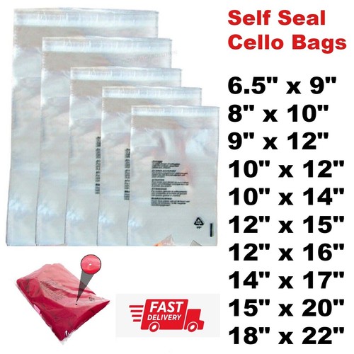 Clear cellophane bag display - clear,