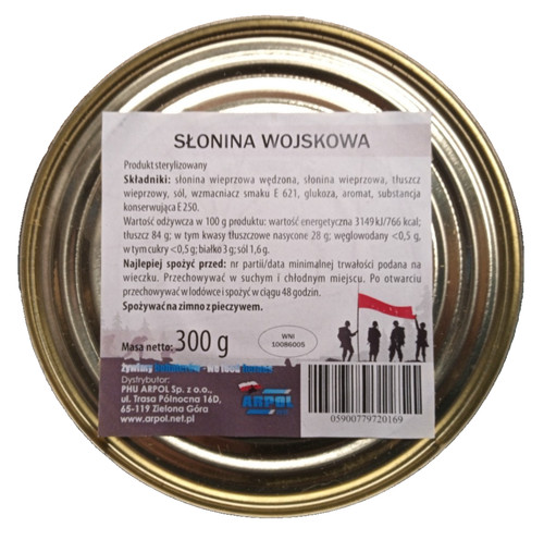 Polish canned bacon - canned,