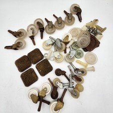 Lot Vintage Casters Wheels Plastic Cast Iron Furniture Salvage swivel repair