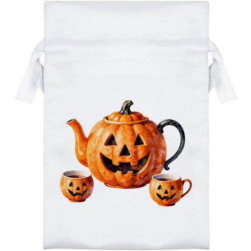 Pumpkin tea pot - 'pumpkin, satin