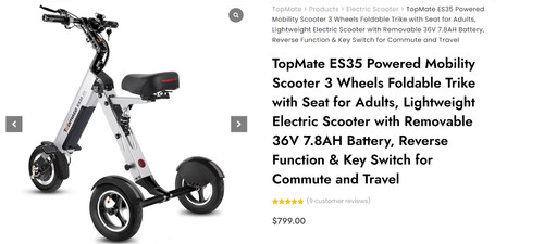 Topmate es35 powered mobility - topmate,