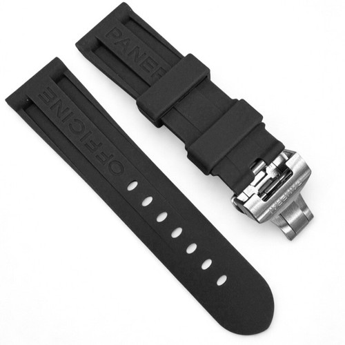 Black 26mm rubber watch - 26mm,