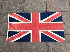 POST WW2 VINTAGE 1950s UNION JACK FLAG 41”x 21”