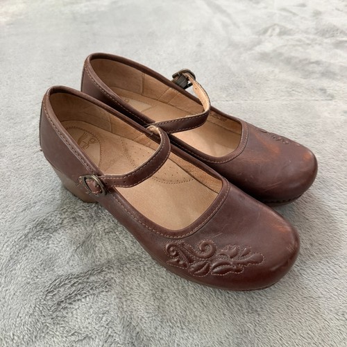 Dansko brown leather - leather, jane
