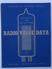 RADIO VALVE DATA 3rd Edition 1952 Vintage Technical Book Wireless World