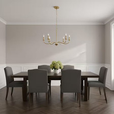 Abells 5-Light Satin Brass