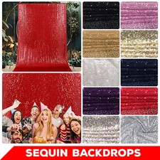 Sequin Backdrop Curtain 4x7ft