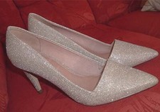 Ladies silver sparkle evening - ladies,