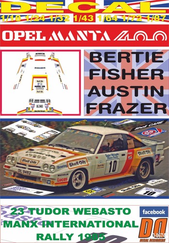 Decal opel manta 400 - decal,