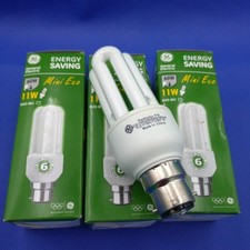 3x 11w = 60w GE Low Energy CFL