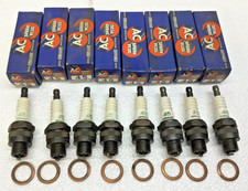 (8) AC 45 Spark Plugs Old