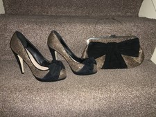 Dune Shoes Size 4 And Clutch