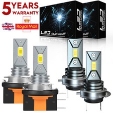 H7+H15 FOR FORD MONDEO V Hatchback 2015-2022 Headlight High Low White LED 6000K