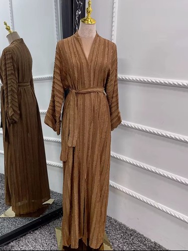 Women long sleeve - open, abaya