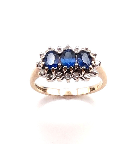 9ct gold sapphire - 9ct,