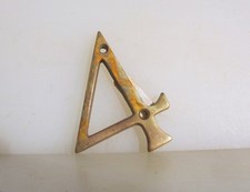 Vintage Brass House Number