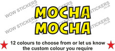 2 x Mocha Stickers decals