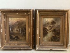 Pair of Old Oil Paintings