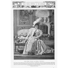 ETHEL IRVING in What Pamela Wanted at the Criterion - Antique Photo Print 1905