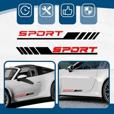 2x Car Door Side Sport Vinyl