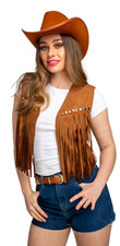 Ladies Faux Suede Waistcoat