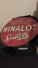 ORIGINAL WINALOT SPILLERS ENAMEL SIGN ADVERTISING DOG FOOD