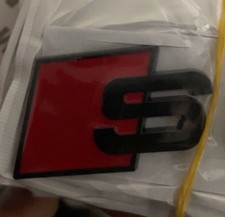 Audi S Badge S Line Red and