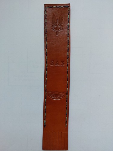 Handmade leather bookmark - handmade,