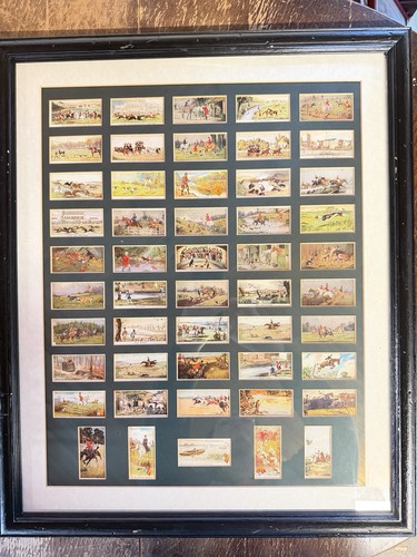 Framed vintage sporting - vintage,