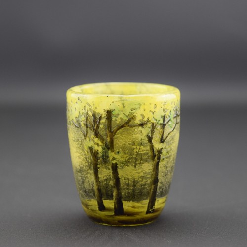 Daum enamelled miniature - , cameo