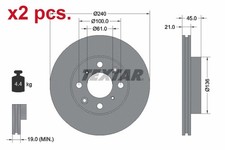 X2 PCS FRONT BRAKE DISC ROTOS