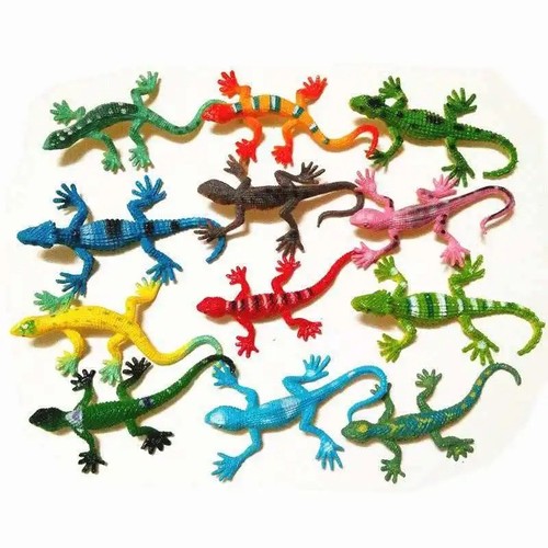 12pcs plastic mini lizard toys - 12pcs,