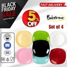 4 Reuseable Plastic Plates