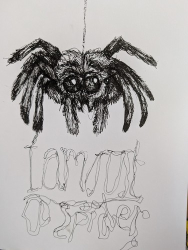 Just spider pen illustration - just,
