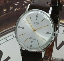 Vintage Watch Poljot De Luxe ULTRA SLIM Dress Mechanical Wrist Watch USSR