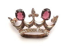 Amethyst Rhinestone Sterling