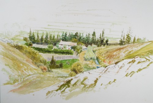 Original watercolour paper - watercolour, on
